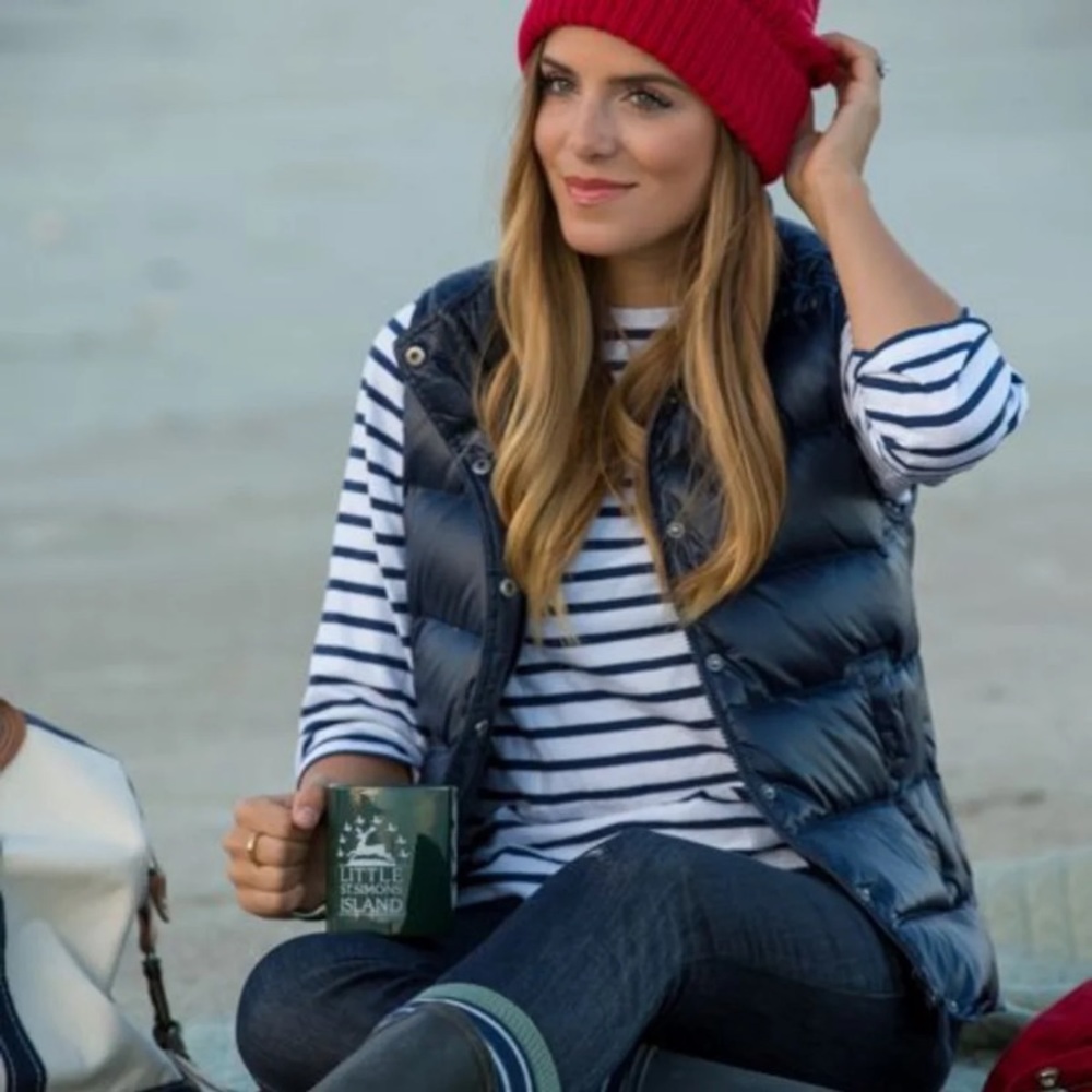 J.Crew Navy Down Puffy Vest